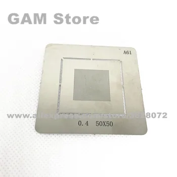 0.4 50x50 BGA Stencil Reballing Chip IC Ace Lipit BGA Încălzire Directă Șablon A61