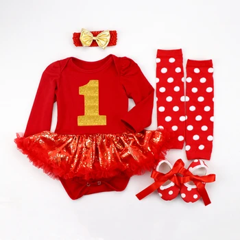 1 Prima de Crăciun, Haine Nou-născuți Haine pentru Copii Toddler Fata Costume de Haine pentru Copii Set Pentru Bebes Copii Petrecere Princess Tutu Seturi