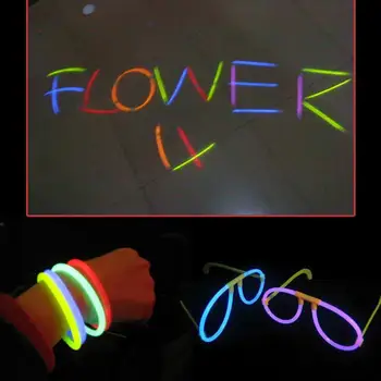 100 Buc Petrecere Fluorescenta Lumina Bastoane Strălucire Bratari Coliere Neon Pentru Petrecerea De Nunta Glow Sticks Colorate Luminoase Glow Sticks
