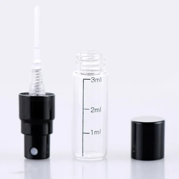 100pieces/lot 2 ml Scară Reîncărcabile Mini Parfum Spray Sticla de Aluminiu Spray Atomizor Portabil de Călătorie Container Cosmetice Sticle