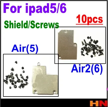 10buc Pentru ipad 5 6 air 2 fix fier de foi de metal backplate scut și un set complet de șuruburi șurub