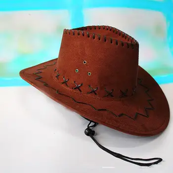 1bucată Moda Pălărie de Cowboy de piele de Căprioară Arata Wild West Rochie Fancy Barbati Femei Unisex Pălării de Cafea cele mai Noi