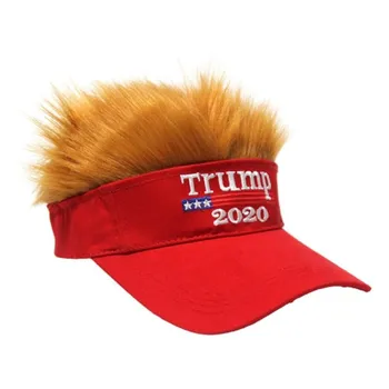2020 Face America Din Nou Mare Atu Șapcă De Baseball Perucă Roșie Maga Pălărie De Bumbac Reglabil Bărbați Și Femei Republican Atu Președintele Capac