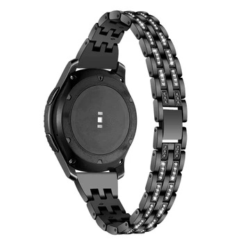 20mm 22mm Brățară din Oțel Inoxidabil Pentru Samsung Galaxy Watch 42mm 46mm Formatia Diamant Curea Pentru Gear S2 S3 Clasic Watchband