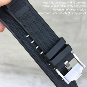 21mm 22mm Cauciuc Curea de Ceas Silicon Negru Portocaliu Watchband Potrivit pentru Tissot steaua de mare 1853 T120 T055 Accesorii Ceas