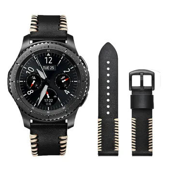 22mm Curea de Ceas pentru Samsung Galaxy Watch 46mm pentru Galaxy Watch 3 45mm curea de Ceas Pentru Galaxy Watch Active 2 din Piele Watchband