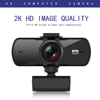 2K Drive-gratuit Built-in Microfon de 360 de Grade Rotative Lens Calculator, Camera Web pentru PC-ul de Învățare On-line de Difuzare în Direct WebCamera