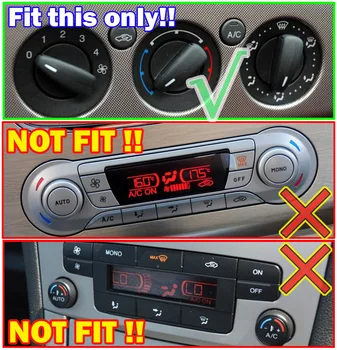 3Pcs Roșu de Aer Condiționat A/C Climat de Încălzire Comutator de Control Butoane Butoane Pentru toate modelele Ford Focus MK2 MK3 Mondeo, C-Max, S-Max, Mașină de Styling