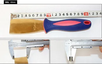 40*200 mm Alamă șpaclu cu Mâner din Plastic , care nu produc scântei Screpere,Siguranța Instrument de Mână Transport Gratuit