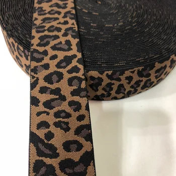 40MM Latime 8M/15M DIY Îmbrăcăminte de Cusut Accesorii Leopard Banda Elastica Centura Pentru a Face Banda de Îmbrăcăminte Saci Elastic Pantaloni Ruban