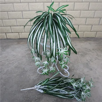 5 Capete De Flori Artificiale Bracketplant Chlorophytum Orhidee Ratan Din Plastic De Perete Flori Matase Flori Artificiale, Plante Decor Acasă