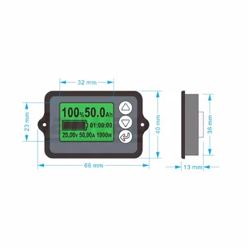 80V 350A TK15 Precizie Baterie Tester pentru LiFePO Coulomb Contra LCD Coulometer Tester Tools