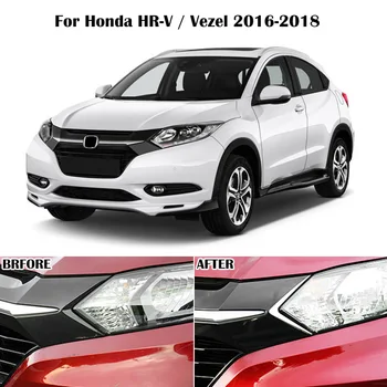 AX Crom Faruri Lampă Față Triunghi Acoperi Trim Cap Ușoare Ramă Ramă de Turnare Accent Pentru Honda HR-V Vezel HRV 2018 2017 2016