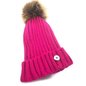 Cald Iarna 6 Culori 010 se Potrivesc 18mm Snap Butonul Tricotate Pălărie Farmece Moda Bijuterii Pentru Femei, Adolescenți Fata Cadou de Crăciun