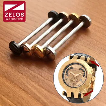 Ceas cu șurub tub tija pentru VERSACE V-Racechrono ceas lug link-ul de kit piese(aur/aur roz/negru/argintiu)