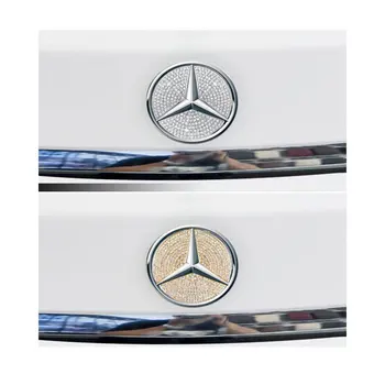 Compatibil LOGO-ul din Spate Capace pentru Mercedes Benz Accesorii Bling Părți Insigna Emblema Portbagaj Cuprinde Decalcomanii Autocolante de Interior