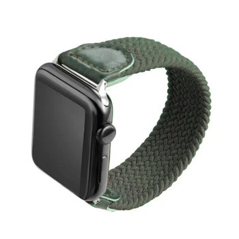 Curea Pentru Apple Watch Elastic Bucla Tesatura de Nailon Trupa Seria 6/SE/5/4/3/2/1 Bratara Albastru Roșu Negru Verde Roz Culoare Pentru iWatch