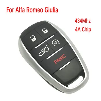 Datong Lume Cheie de la Distanță Masina Pentru Alfa Romeo Giulia 434 Mhz 4A Cip a Înlocui Automat Complet Inteligent de Control al telecomenzii Originale PCB Cheie