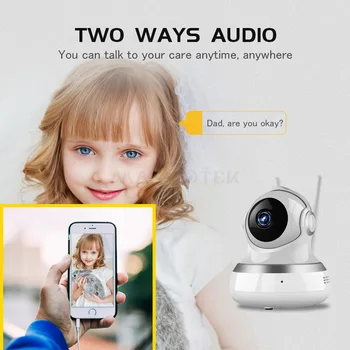 De Securitate de origine, Baby Monitor ip wifi camera de securitate mini camera HD Video wireless Nanny Cam Viziune de Noapte Camera copilului telefonul copilului