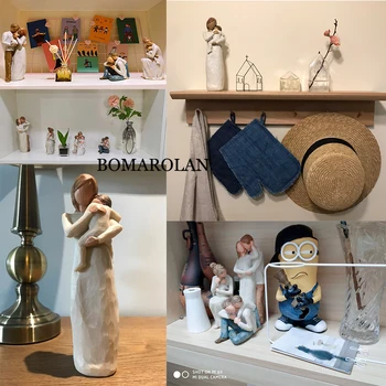 De Ziua mamei de Ziua de Paste, Cadou de Nunta Nordic Acasă Decorare Oameni Model de Camera de zi Accesorii de Familie Figurine Meserii
