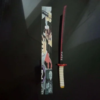 Demon Slayer Mini Sabia Sunwheel Cuțit Armă Prop Manga Kimetsu Nu Yaiba Cosplay Sabie De Samurai Ninja Katana Sabie Jucării Pentru Tineri