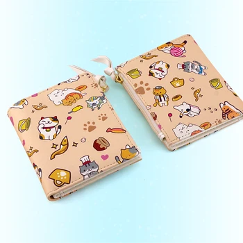 E-Mell Atsume Neko Natsumes Carte de Prieteni de Dragoste Live! Totoro coreean PU Imprimare Full-Color Scurt Portofel