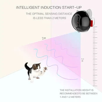 Electric Pisică Jucărie Cu Laser Inteligent Automat Câine Led-Uri Usb Lumina Mingea Cat Laser Jucărie Pentru Pisici Pet Laser Cat Teasing Dispozitiv Reîncărcabil