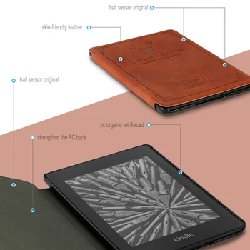 GAUGGER Ultra-subțire din Piele PU Caz Inteligent Pentru Amazon Noul Kindle Paperwhite 4 a 10-a Generație 2018 Lansat Ereader Acoperire Magnetică