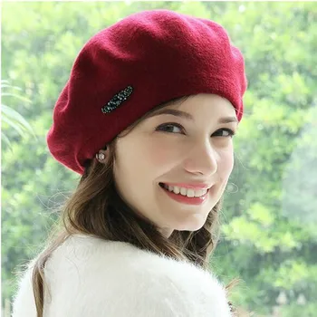 H7686 Femei Bereta Tricotate Capac De Sex Feminin Toamna Iarna Cald De Lână Pălărie Fată Student De Înaltă Calitate, Moale, Simplu, Elegant, De Moda Pălării