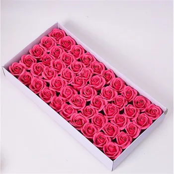 Ieftine 50pcs Mini Sapun Trandafir Capete de Nunta Romantica Valentine ' s Day Cadou DIY Buchet de Mireasa Acasă Decorare Mână de Flori de Artă 4.5 cm
