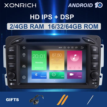 IPS DSP 4G 64GB2 Din Android 10 Radio Auto DVD Player Pentru Mercedes/Benz/W209/W168/M/ML/W168/W463/Viano/W639/Vito/Vaneo Mutimedia