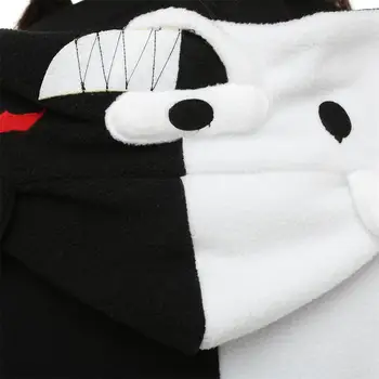 Kigurumi Unisex Negru și Alb Poarte Costume body-uri de Cosplay Pijamale Adult Pijamale Animal Sleepwear Salopeta