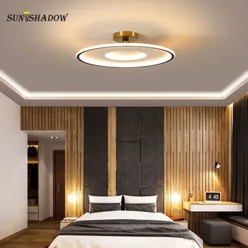LED-uri de iluminat Candelabru D45cm D55cm Rotund Minimalist Plafon Candelabru Pentru Creadă camera sufragerie, Dormitor abajur Acrilic