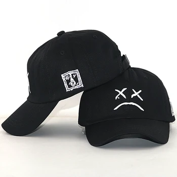 Lil Peep șapcă de baseball bumbac reglabil băiat trist broderie fata tata negru pălării hip hop snapback capace de sport u