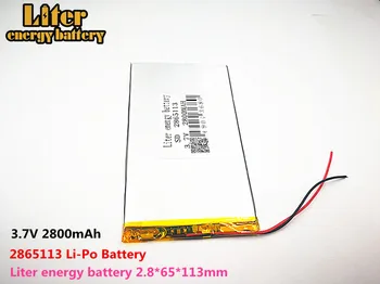 Litru de energie a bateriei Bun Qulity 3.7 V 2800mAH 2665113 Polimer litiu-ion / Li-ion pentru tablet pc-ul BĂNCII,GPS,mp3,mp4