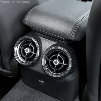 Masina Cotiera Spate Rând de Aer Condiționat Rama de Acoperire Ornamente din Fibra de Carbon ABS Pentru Alfa Romeo Giulia 2017-20 Accesorii de Interior