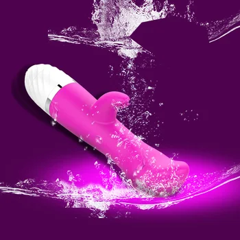 Multi-viteza Iepure Dublu Vagin Vibrator de Masaj Stimulator Clitoris Adult Jucarii Sexuale pentru Femei Intim Bunuri Produse pentru Sex Shop