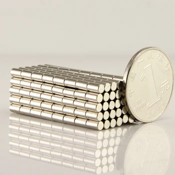 N50 Dia. 3x5mm Mini Disc 100buc Magneți Puternici pământuri Rare Magnet Neodim cilindru 3*5