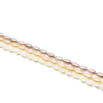 Naturale de apă Dulce Pearl 4-5mm Rafinat stil Baroc Orez Margele Bijuterii DIY Colier Bratara Cercei Accesorii Bijuterii