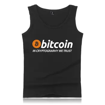 Noi Bitcoin În Cryptograrhy Avem Încredere În Rezervor Camasa Barbati Femei Vesta Casual Bitcoin Topuri Rezervor