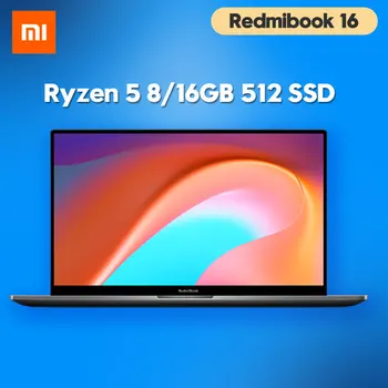 Original Xiaomi RedmiBook Laptop 16.1 inch, AMD Ryzen5 4500U 8GB/16GB RAM 512GB SSD SATA de sRGB Grosime Windows 10 Notebook-uri