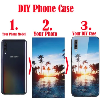 Personalizate DIY Sticlă Telefon Caz Pentru Xiaomi Redmi Nota 8 Pro 7 7A K20 Pro MERGI Note6 6 6A Pro S2 Nota 5 PLUS Capac Bara Mi A3