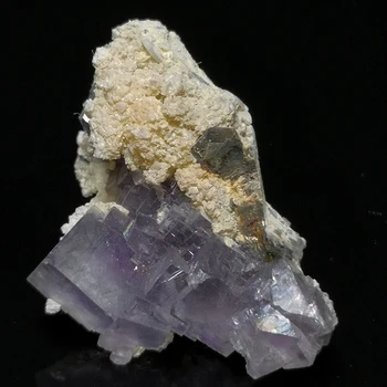 Piatra naturala cuart violet fluorit cristal mineral specimen de Yaogangxian Provincia Hunan din China A1-2