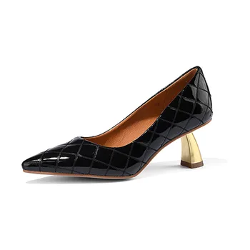 Piele moale, piele de Oaie branț femei tocuri pantofi cu tocuri înalte de moda pentru femei pantofi cu toc pantofi de nunta petrecere