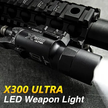 TRIJICON Fabrica Vinde X300 Ultra LED Armă de Lumină Lanterna Pistol Airsoft Lanterna cu Picatinny Feroviar pentru Vânătoare HS15-0040