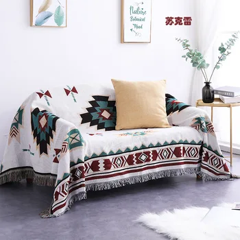 Twofaced Epocă Canapea Pătură cu Ciucure Pentru Camera de zi Dormitor Arunca Pături pe Pat 130x180cm