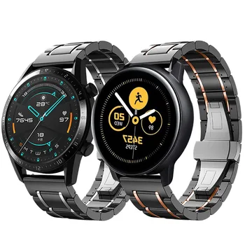 Universal 20mm 22mm Ceramica de Trupa Ceas pentru Samsung Galaxy Watch 46mm 42mm Curea pentru Galaxy Watch Active 2 Viteze S3 Brățară