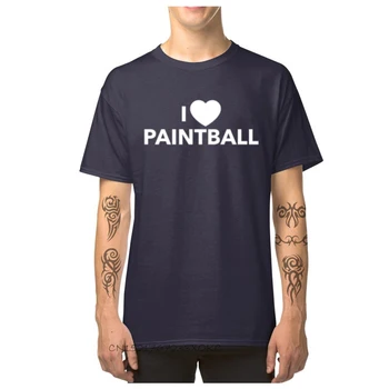 Îmi Place Paintball Tricouri Pentru Bărbați Reducere Tesatura de Bumbac pentru Bărbați T-shirt de Vara Tricou Echipajul Gât Tee Shirt
