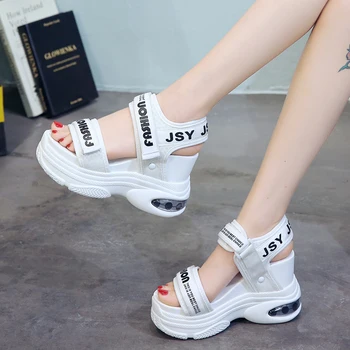 În 2020, noul 10cm Platforma Femei sandale Pantofi Femei Aer ochiurilor de plasă de Vara Zapatos Mujer Femeie Sandale marimea 34-39 d912