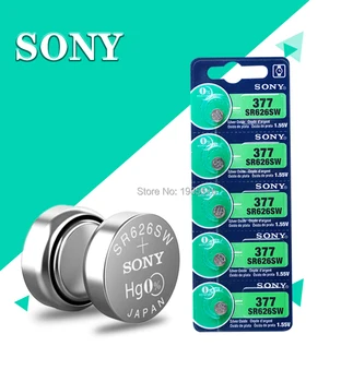 200pc Original Sony 377 SR626SW SR626 AG4 1.55 V Oxid de Argint Ceas Baterie SR626SW 377 177 376 Butonul Monedă de Celule FABRICATE IN JAPONIA